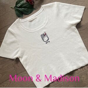 Moon & Madison Spicy Sips & Sizzles Cozy White Knit Sweater 🌶️☕ Spicy Embroidery